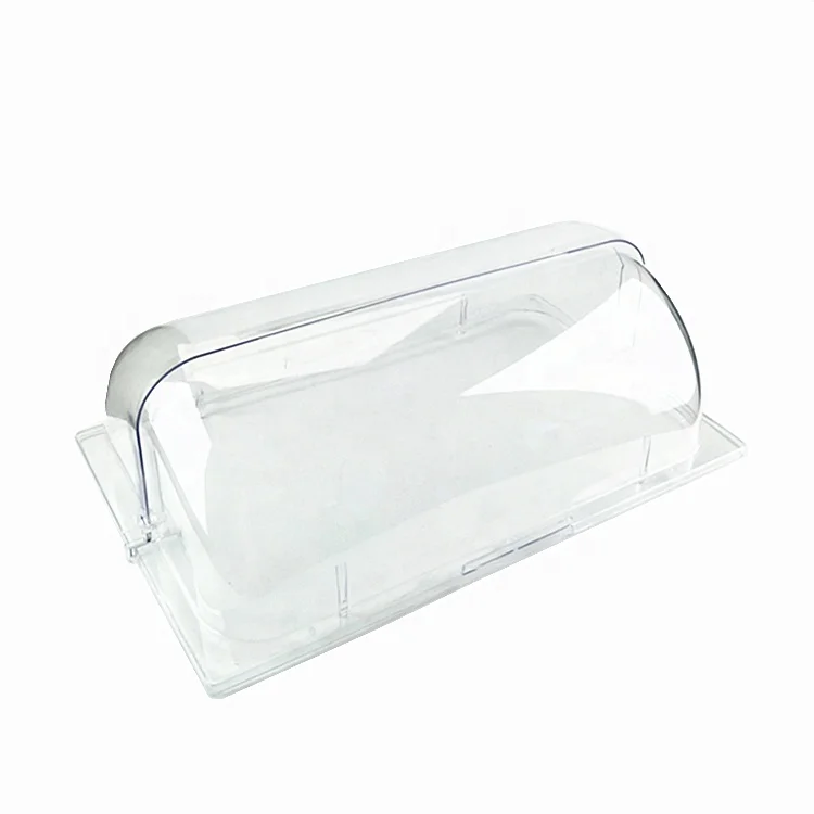 Plastic PC Clear Food Cover for Buffet Restaurant Buffet Roll UP Collapsible Glass Dome Food Cover