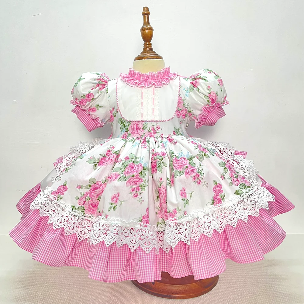 High Quality 100% Cotton Baby Girl Dress Cute Lace Bodysuit Children Clothes From Vietnam