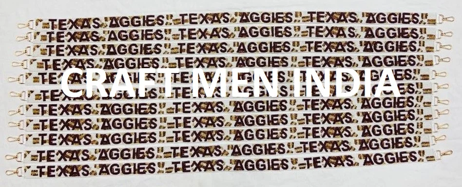 New Beaded Purse Strap of 2023 Texas Aggies  Beaded Bag Strap All different Name