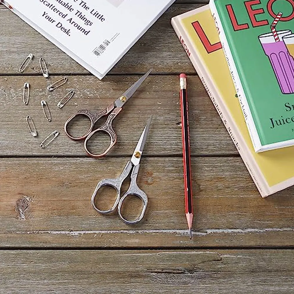 Small Sharp Scissors 5 Inch Precision Scissors-2 Pack,razor Sharp Blade Shears For Craft Embroidery Sewing School Office Cutting