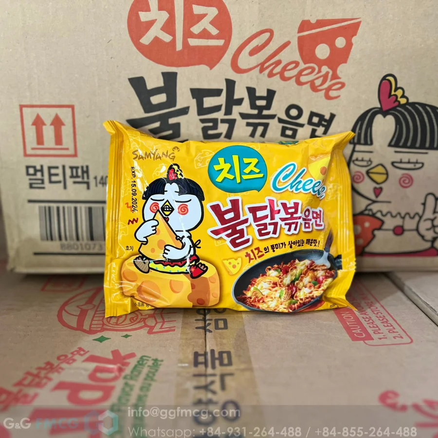 Hot Seller Samyangg Spicy Chicken With Cheese 140g Hot Chicken Ramen Cheese 140g