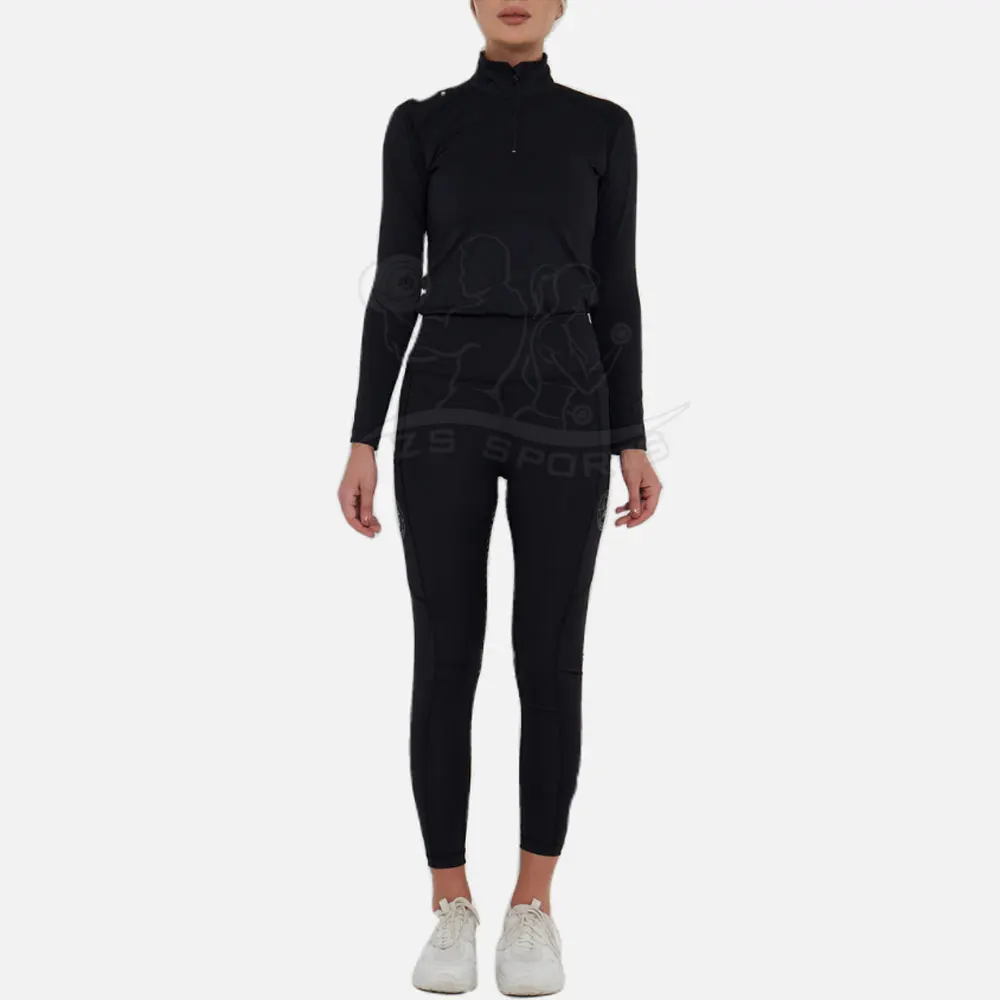 OEM Equestrian Clothing Women Mesh Horse Riding Shirts Competition Shirt Equestrian Shirt And Pant for women