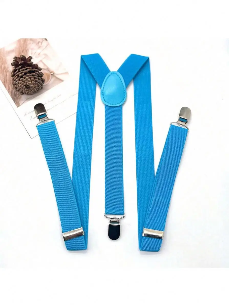 Factory Direct High Quality Vintage Heavy-Duty Suspenders for Men, 3.5cm Wide X-Shape with 4 Bronze Snap Hooks/