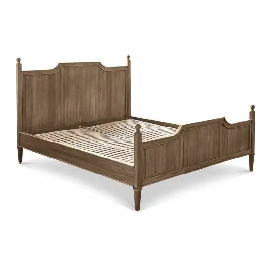 Best Selling New Design Bedroom Furniture Solid Wood Classic Queen Bed for Wholesale