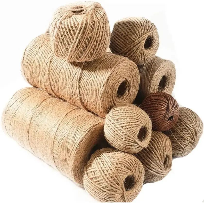 100% Cotton Natural Jute Yarn Standard Quality Export Oriented Wholesale Factory Price Manufacturer Jute Yarn from Bangladesh