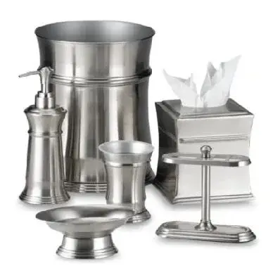 Luxury Bathroom Set Of 9 Pieces Modern Bathroom Accessories Golden Finishing Hammered Design Decorative Bathroom Set