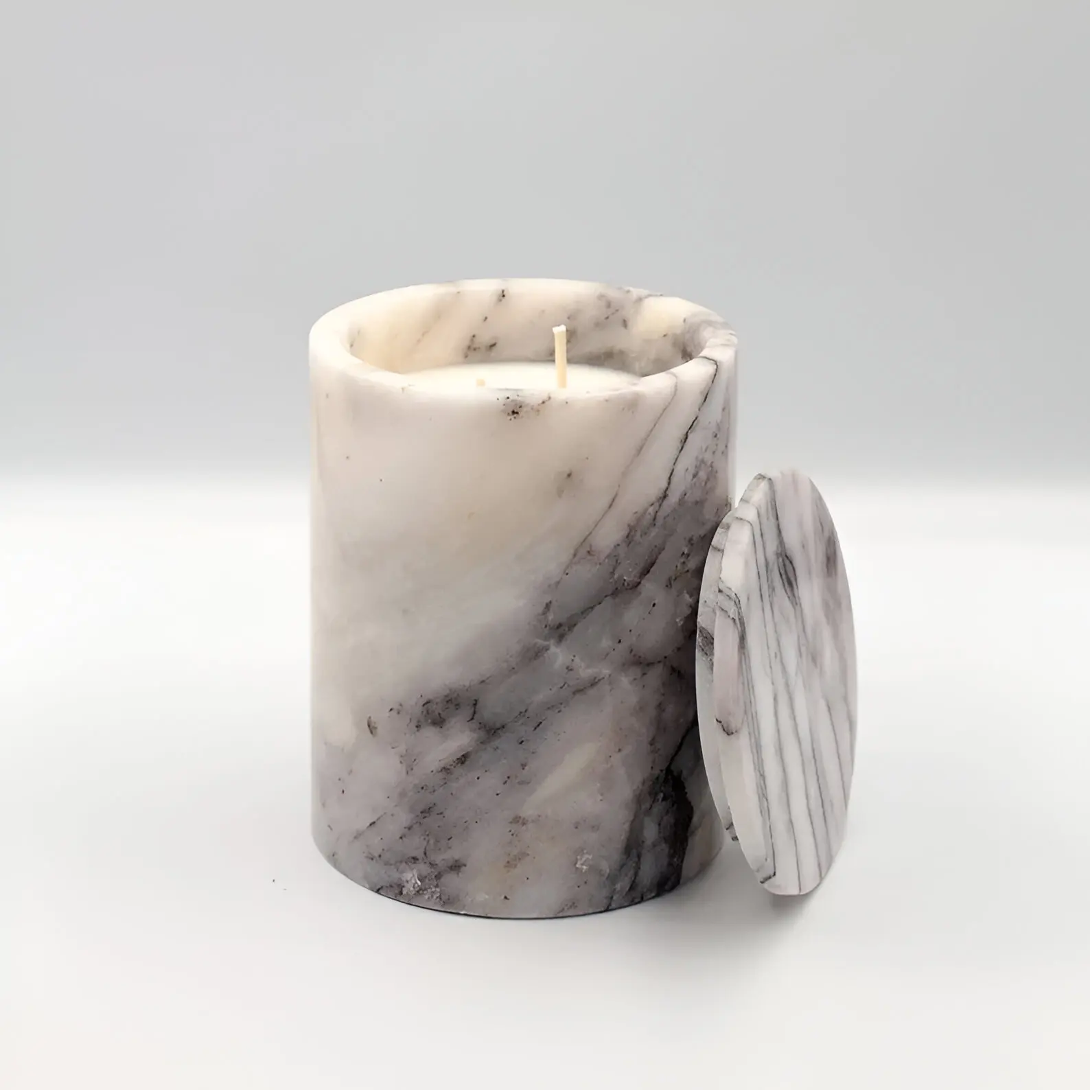 Wholesale Stone Candle Marble Holder Agate Candle Stand Table Top Handmade  Jar Decorative Candle Holder Home Decor