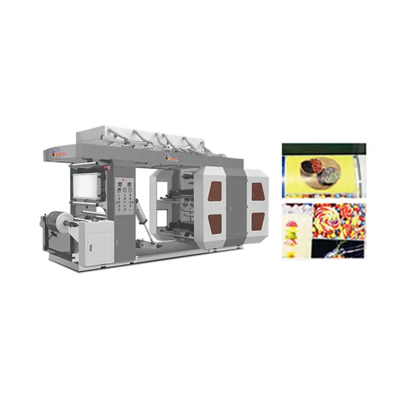 Полностью автоматическая высокоскоростная 4 цветная флексографическая печатная машина