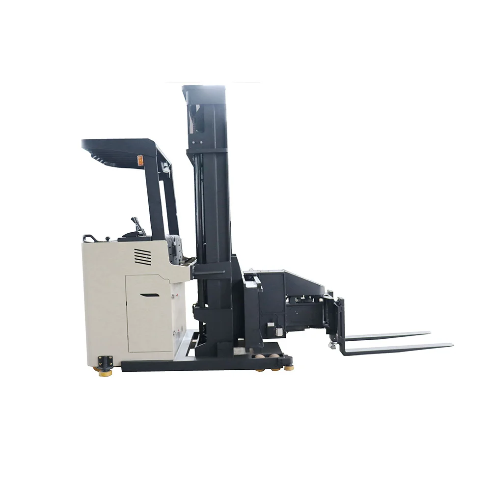 1.5 Ton Narrow Aisle 3 Way Vna Electric Pallet Stacker Tri-lateral Forklift Up To 7 Meters High