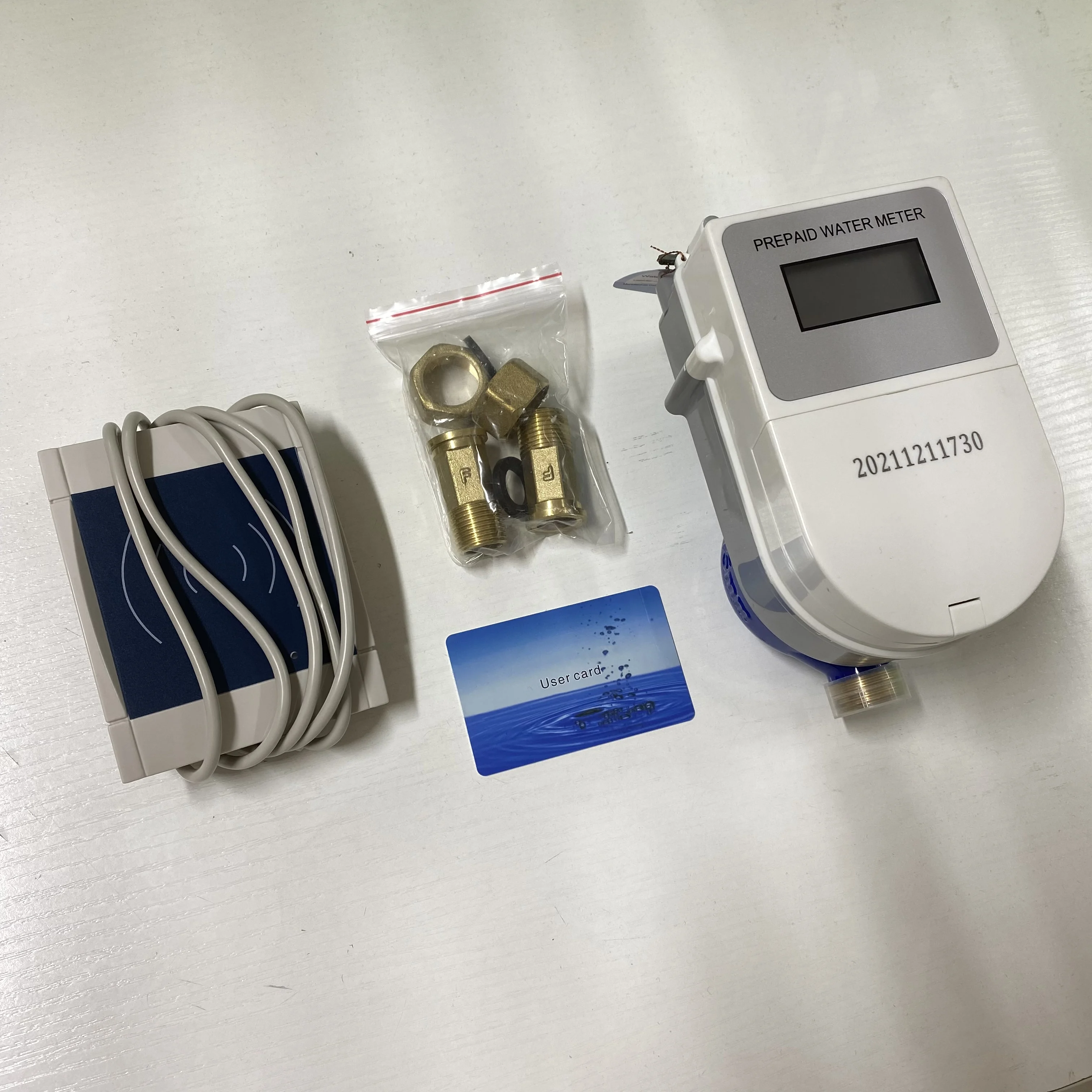 Smart IOT Lorawan IP68 Wireless Digital Display IC Card Split Type 15mm 35mm Prepaid Water Meters Price