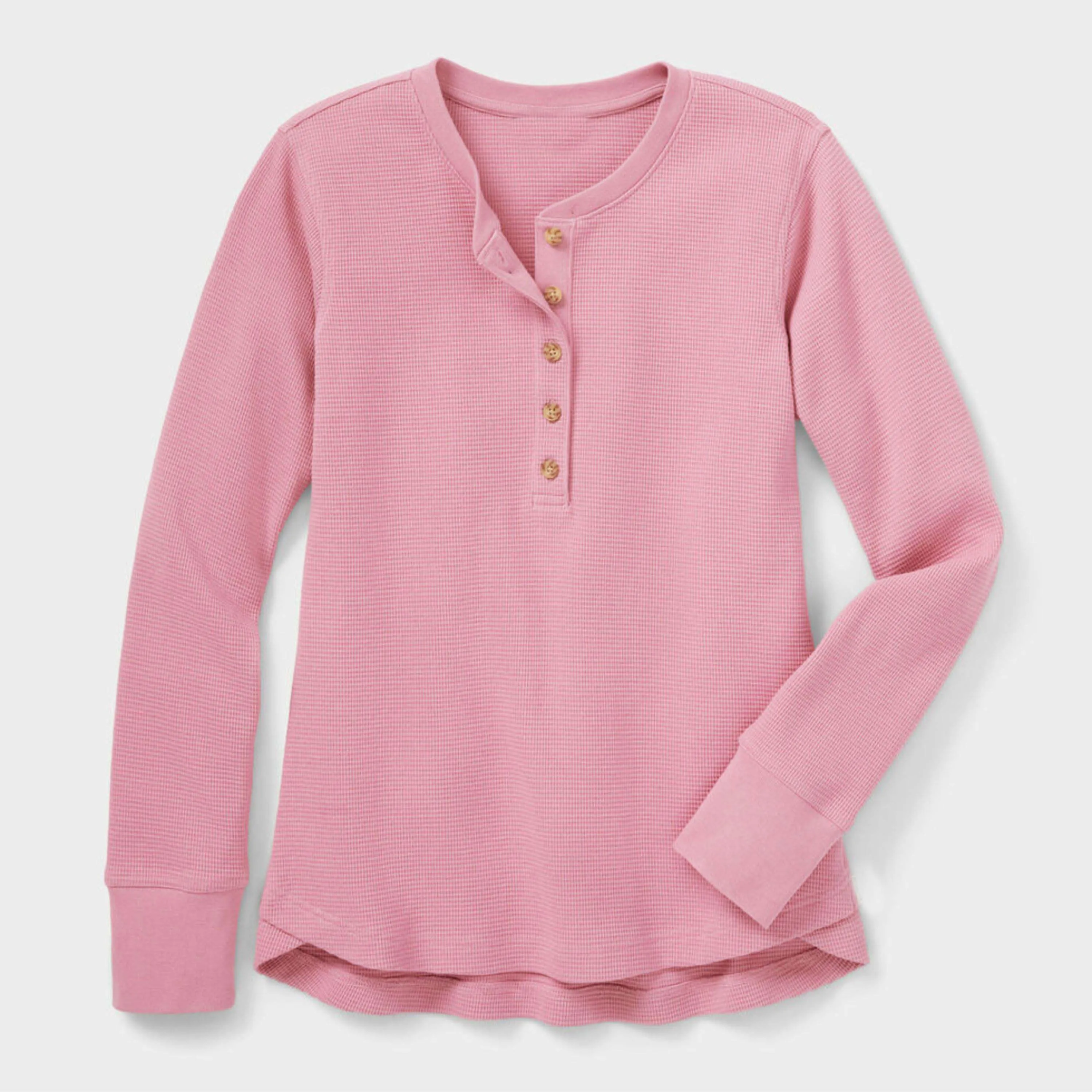 Womens Cotton Long Sleeve Henley Shirt - Soft, Breathable, and Ideal for Casual Outfits and Layering