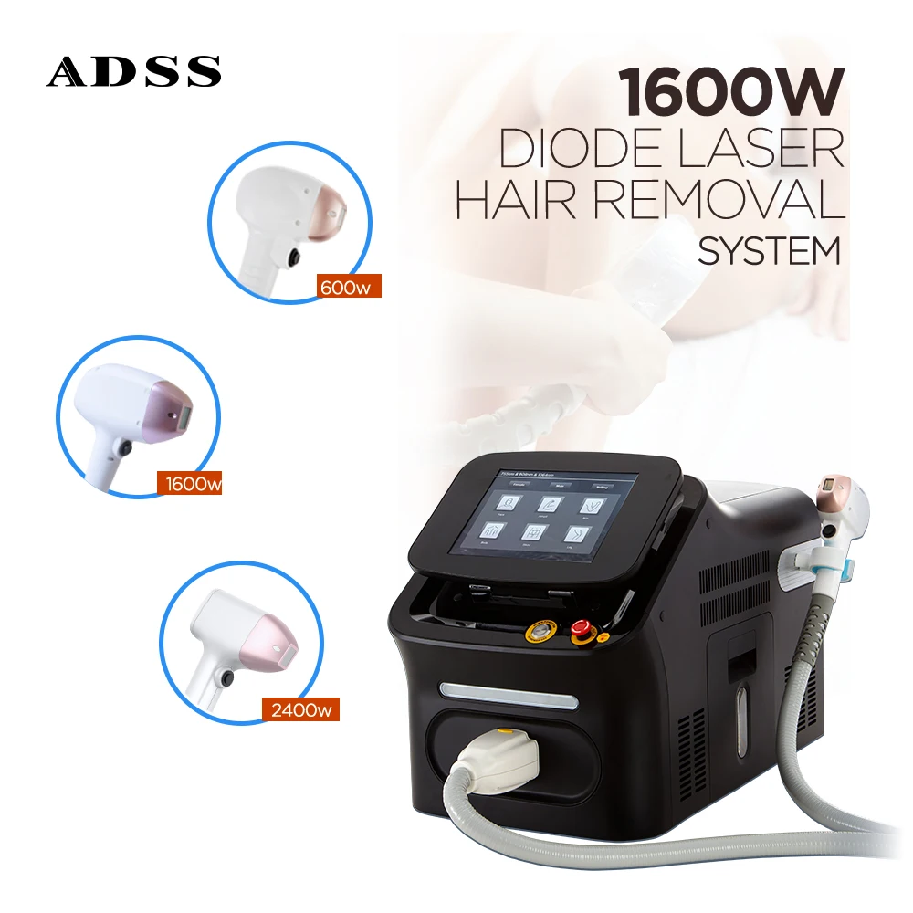 Beijing ADSS laser beauty equipment trio diode ice laser 755 808 1064 808nm diode laser hair removal Machine