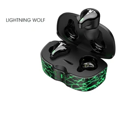 Low latency stereo sound anc mini wireless in-ear sports headphones with microphone