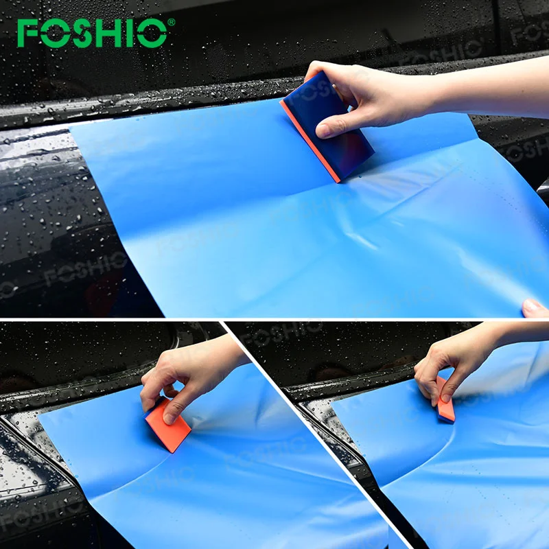 Foshio Car Wrap Squeegee Window Tint Tool 70 D/ 80D Ppf Squeegee Tools 4Pcs Set