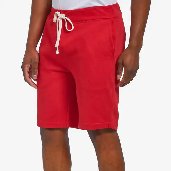 New High Quality Wholesale Custom White sherpa fleece men short Custom rubber label winter pants