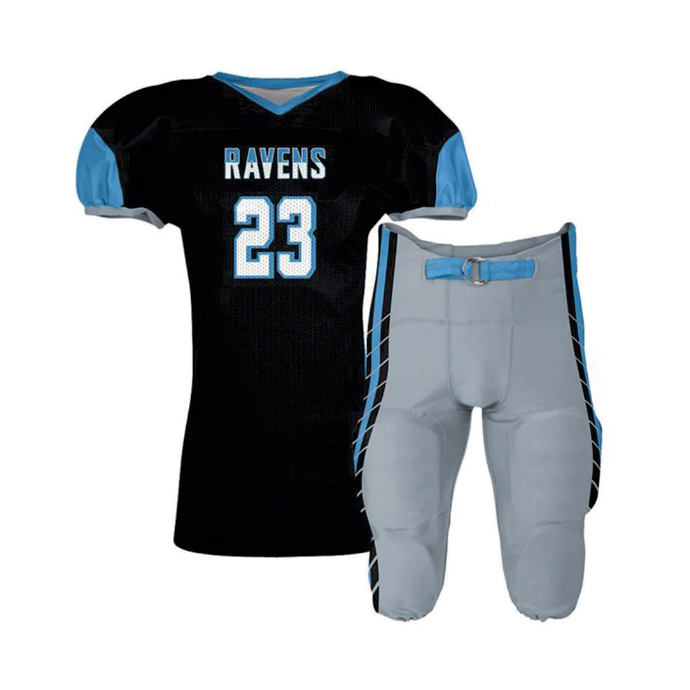Cheap Unisex American Football Jersey Sports Uniform Set Plain Pattern Football Jerseys