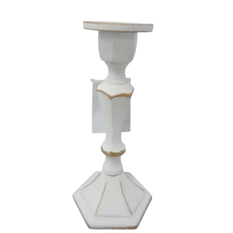 Aluminum Decorative Metal Candle Stand Set Of 2 Dark Grey Stone Candle Holder For Home & Wedding Decor Handmade