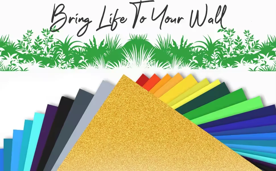 Permanent Vinyl Sheets for Cricut 12x12 Inches Assorted Colors High-Quality Adhesive Pack