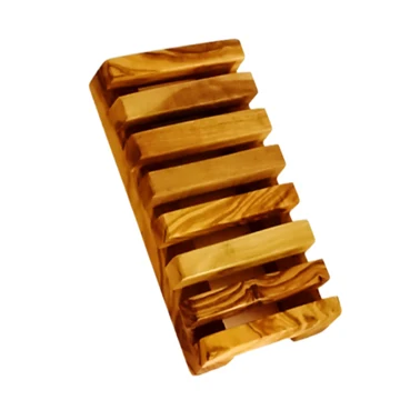 Slotted Soap Dish 100% Wooden Soap Tray Holder For Bathroom Kitchen Sink Eco Friendly Holder.