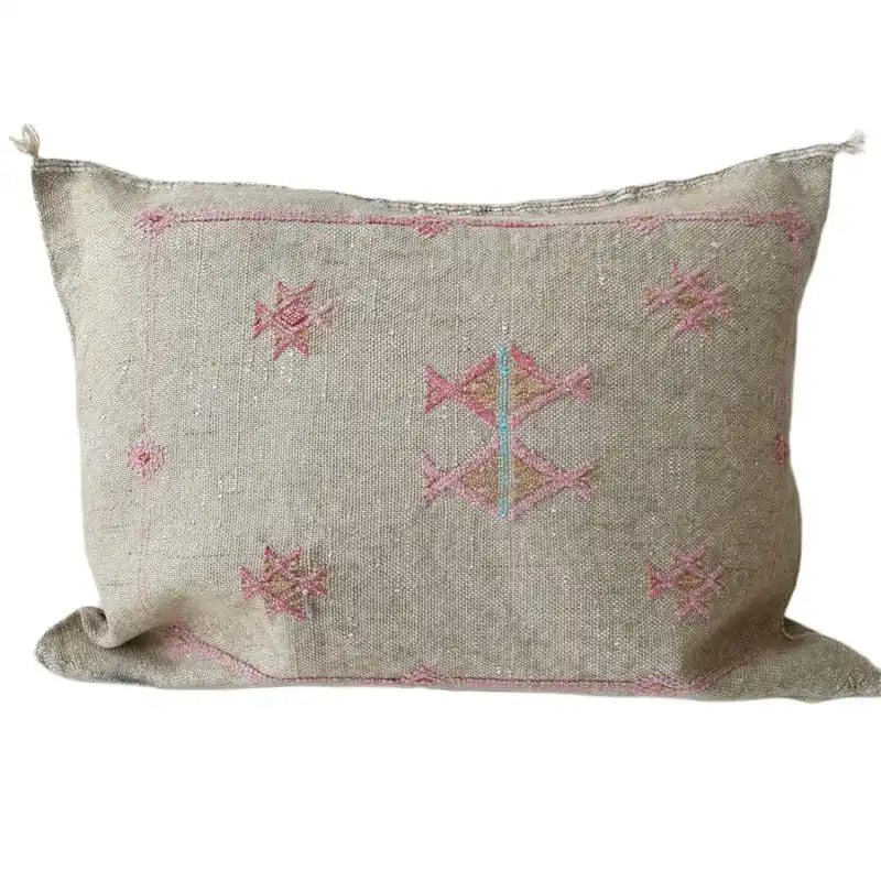 Cushion Covers Pure Sabra Pillow Decorative Cushions Handmade Moroccan Abstract Pillow Moroccan Cactus Silk Bright color 10 OEM
