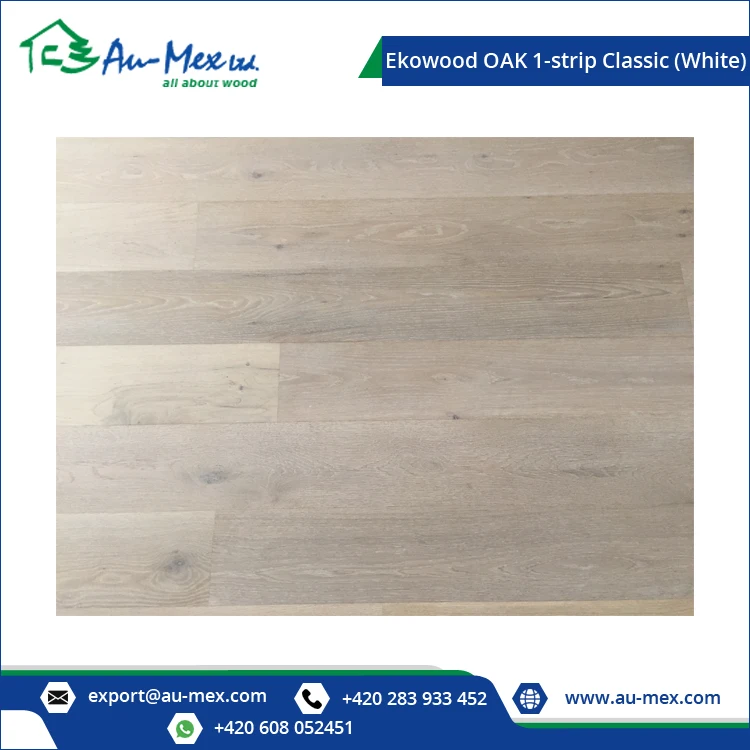 Top Quality Durable and Strong Built Classic Surface White Oak 1-Strip Engineered Wood Flooring