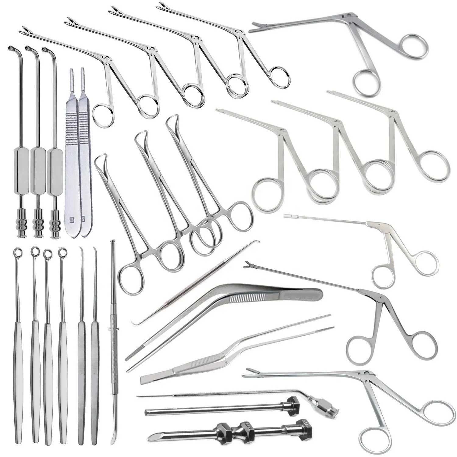 Sinus Endoscopy Set of 32Pcs Fess Surgery Nasal Basic Ent  Sinuscopes Surgical Instruments