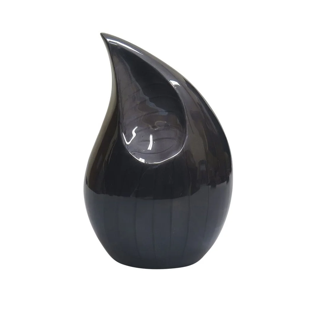 Funeral Supplies Metal Ashes Urn Adult Funeral Teardrop Urns for Decoration Metal Aluminium Cremation Western Style Urn