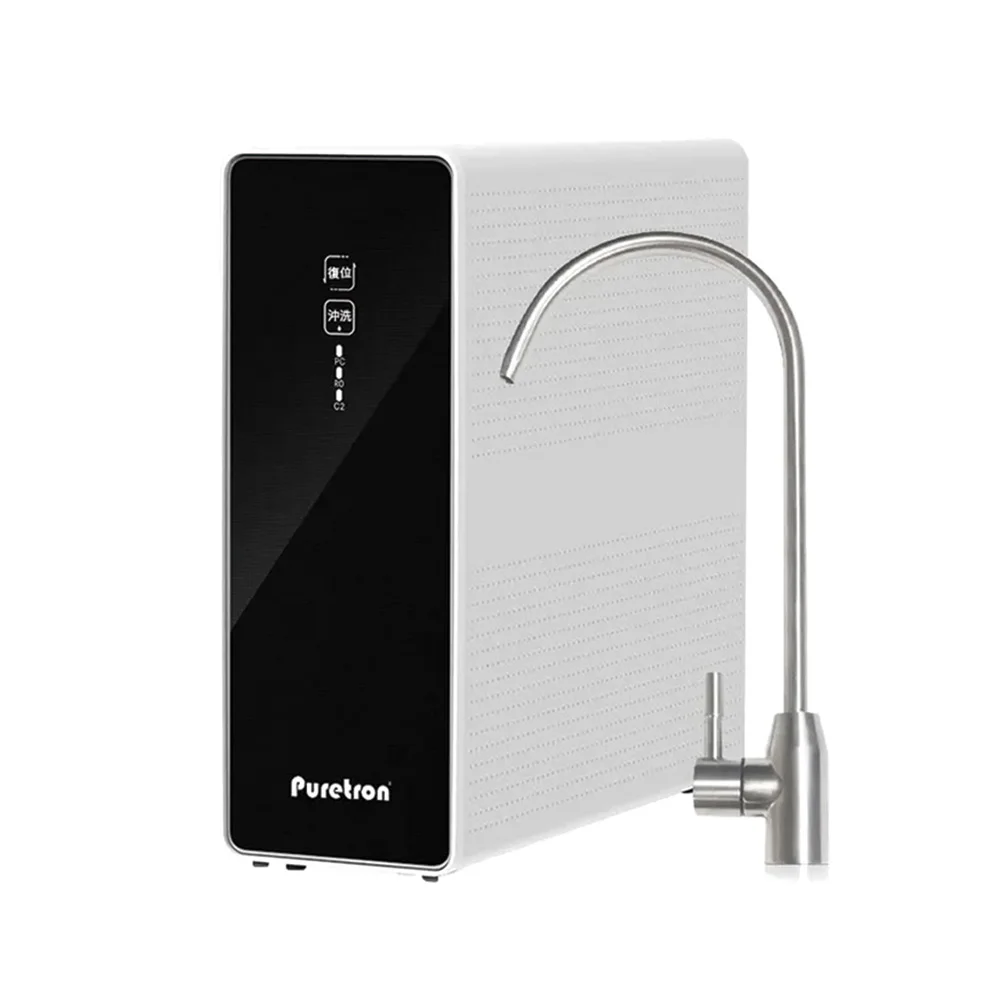 PA-100 75GPD Compact Electric Reverse Osmosis RO System Self-Cleaning 600GPD Capacity Purifiers Household Hotels Plastic