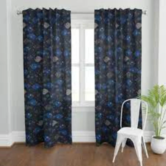 New Design Custom Curtains Luxurious Design Stain Resistant Digital Print Curtain