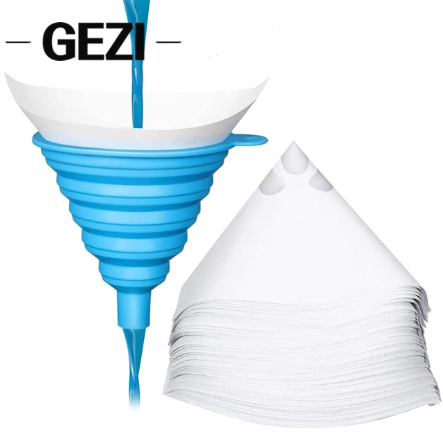 Different Microns Disposable Paper Cone Paint Strainer For Car Painting