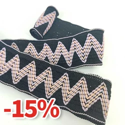 Beautiful Eco-friendly Invisible Waistband Resistance Webbing High Quality Zigzag Elastic Trim Band