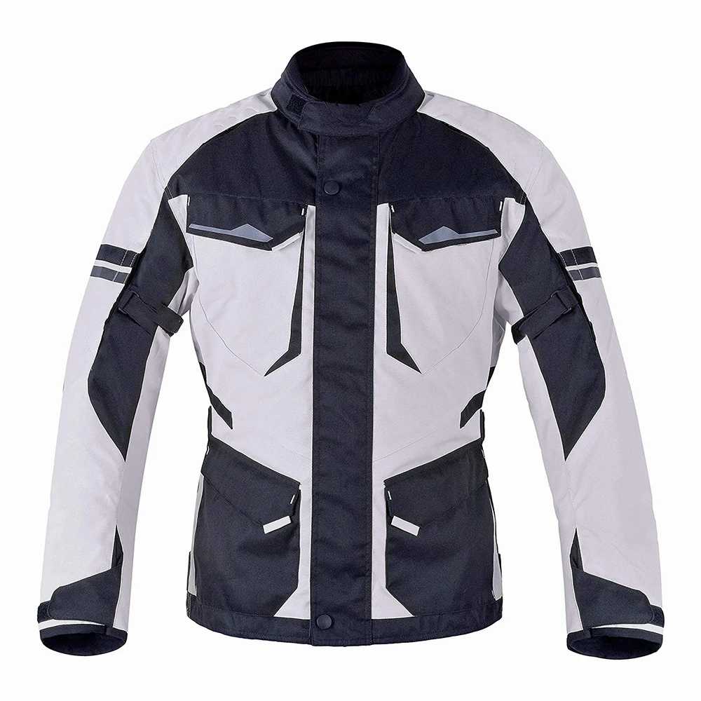 Motorcycle Jacket For Men Textile Motorbike Jacket Cardura Racing Biker Riding Approved Waterproof All-Weather