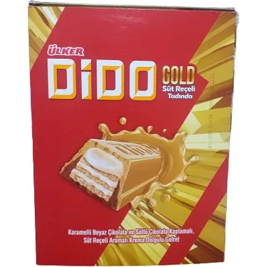 Ulker Dido Gold Chocolate Wafer With Milk Jam Taste 36 gr x 144 All Time Fresh Date and Quality Service From Turkey