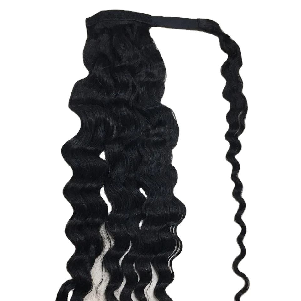 High quality factory price Hair Raw Virgin Cuticle Aligned Hair Free Sample Virgin Brazilian Human Hair Ponytail