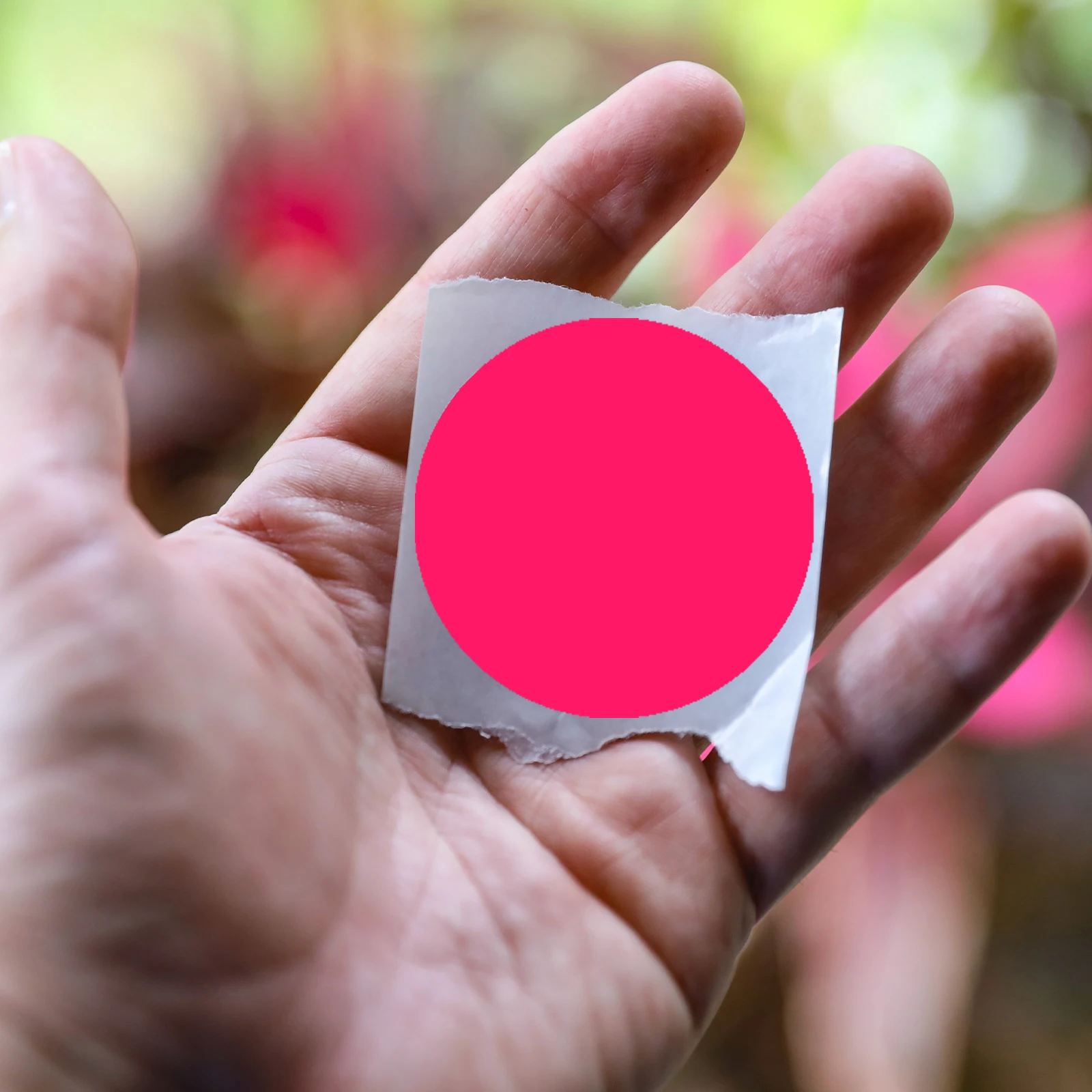 Multifunctional Fluorescent Dot Stickers Bright Eye-Catching Plastic Labels for Decoration & Safety Alerts Excellent Adhesion