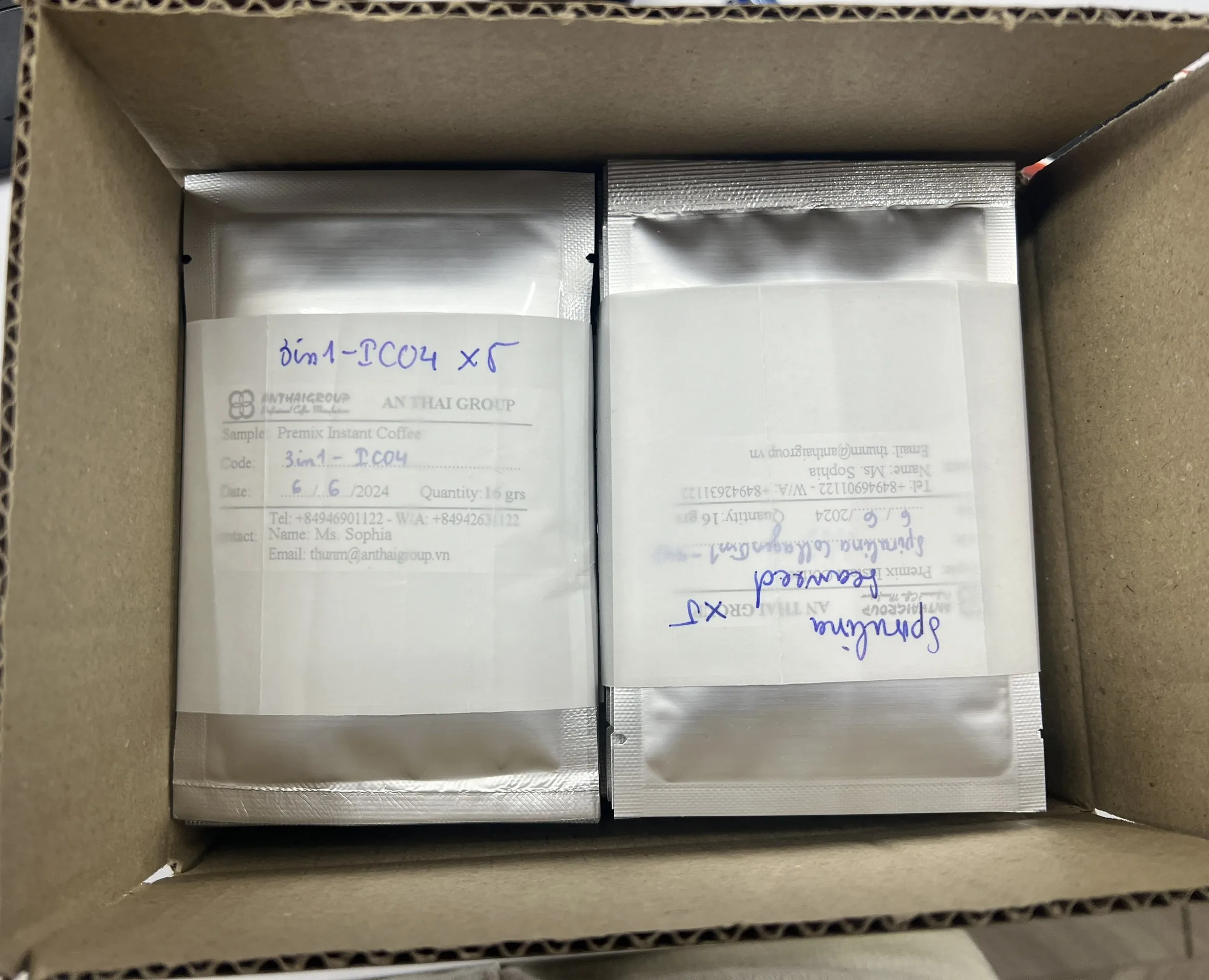 Сильный кофе вьетнамский CA PHE SA DA 3 в 1 растворимый Premix IC06 OEM Cafe мгновенный порошок оптом для вашего бизнеса