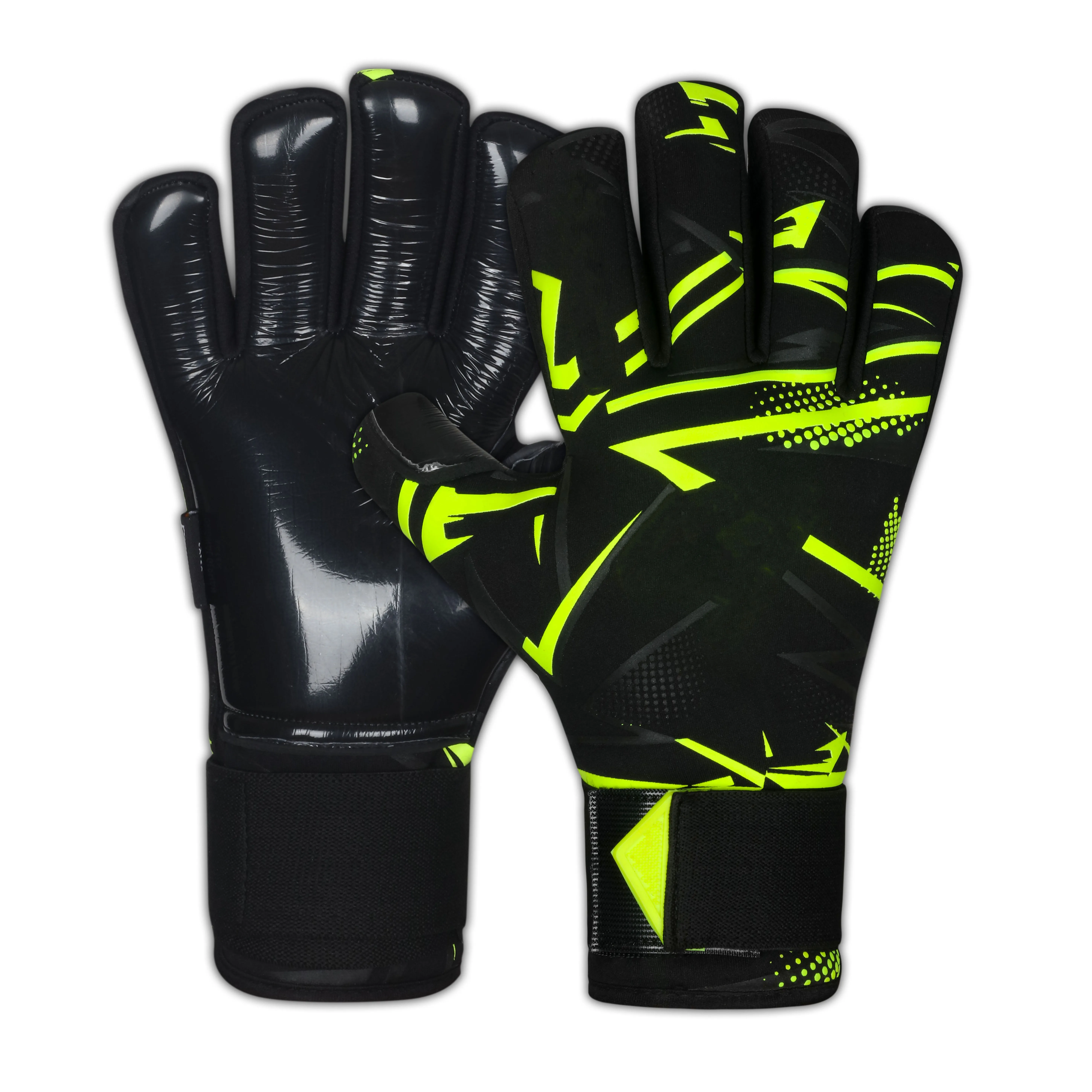 High Quality German Latex Goalkeeper Gloves with Custom Logo Design Customizable Sports Protection