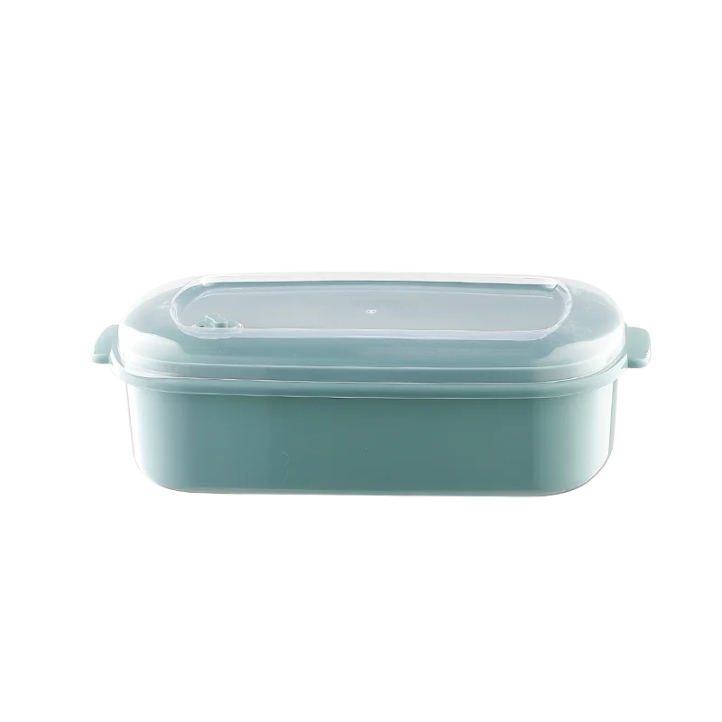 Factory 3pcs rectangle plastic take away food storage containers set with lids