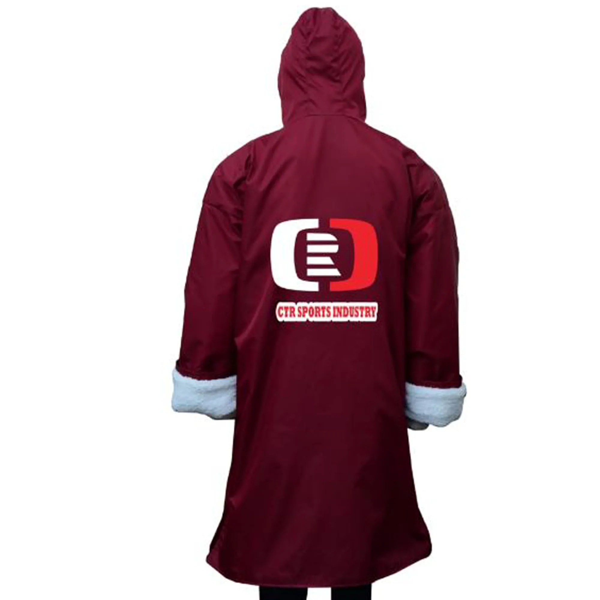 Custom Logo Long Sleeve Drying Changing Robe Waterproof Surfing Beach Poncho Coat With Custom Logo Printing