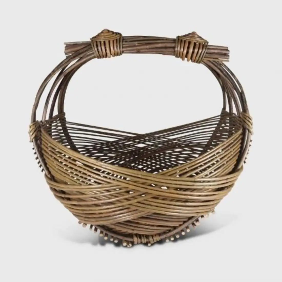 Fruits Vegetable Storage Rattan Basket With Handle Made In India Unique Selling Plastic Multifunctional Kitchenware Basket