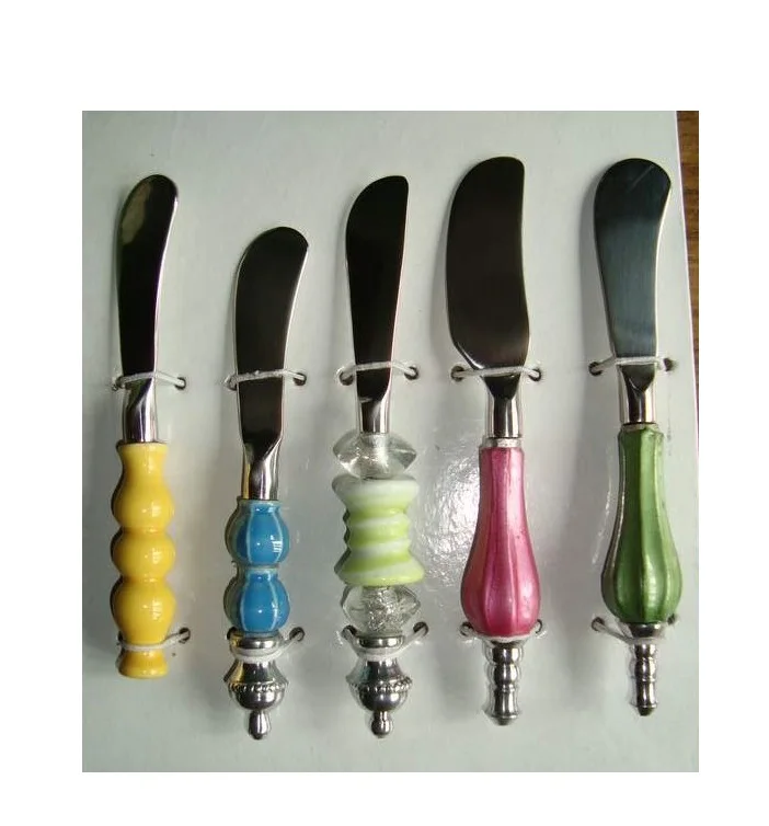 New Arrival And Latest Design Acrylic Handle Tabletop Decoration Butter Knife With New High Quality