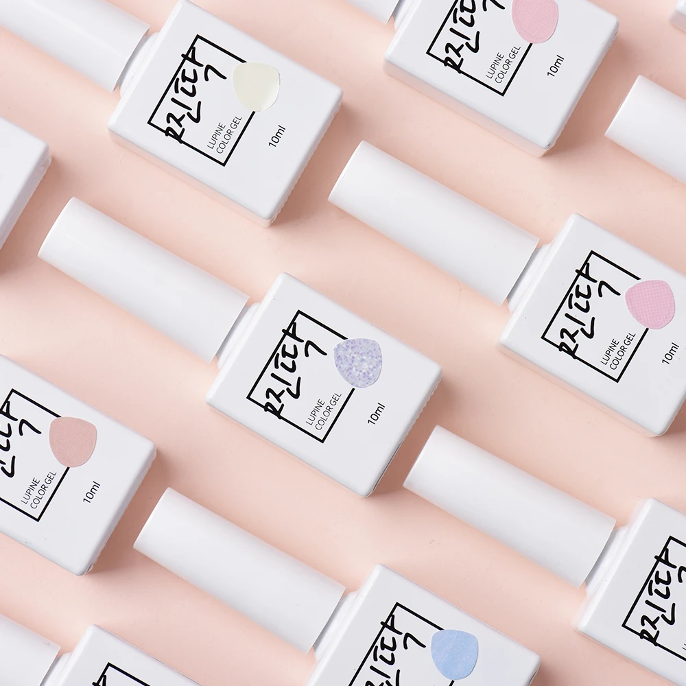 Korean Gel polish 71 colors collection Lupine JJINTTAK gel uv lamp nail art design style nail trend syrup gel