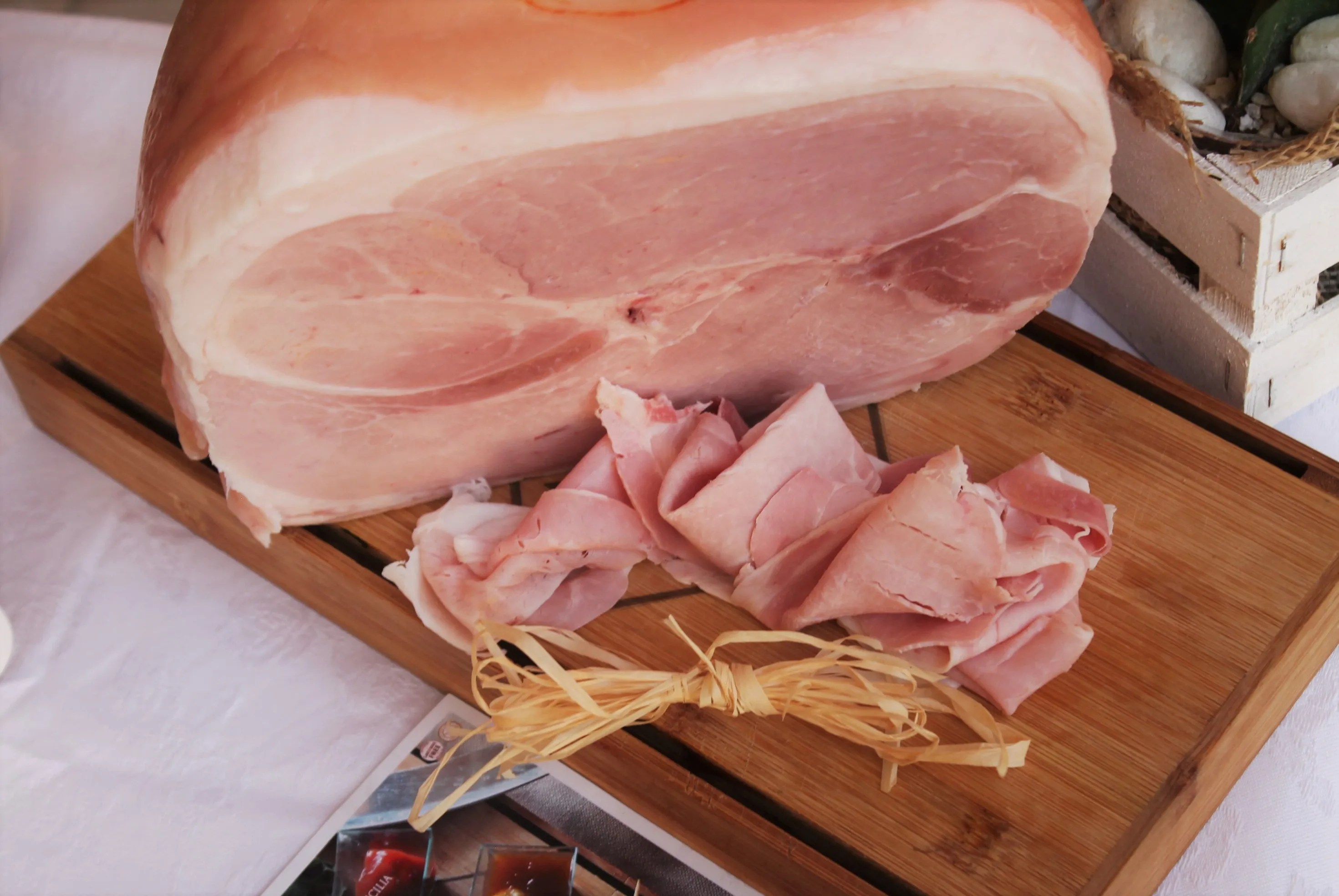 Italian food product, italian Ham HAND TIED