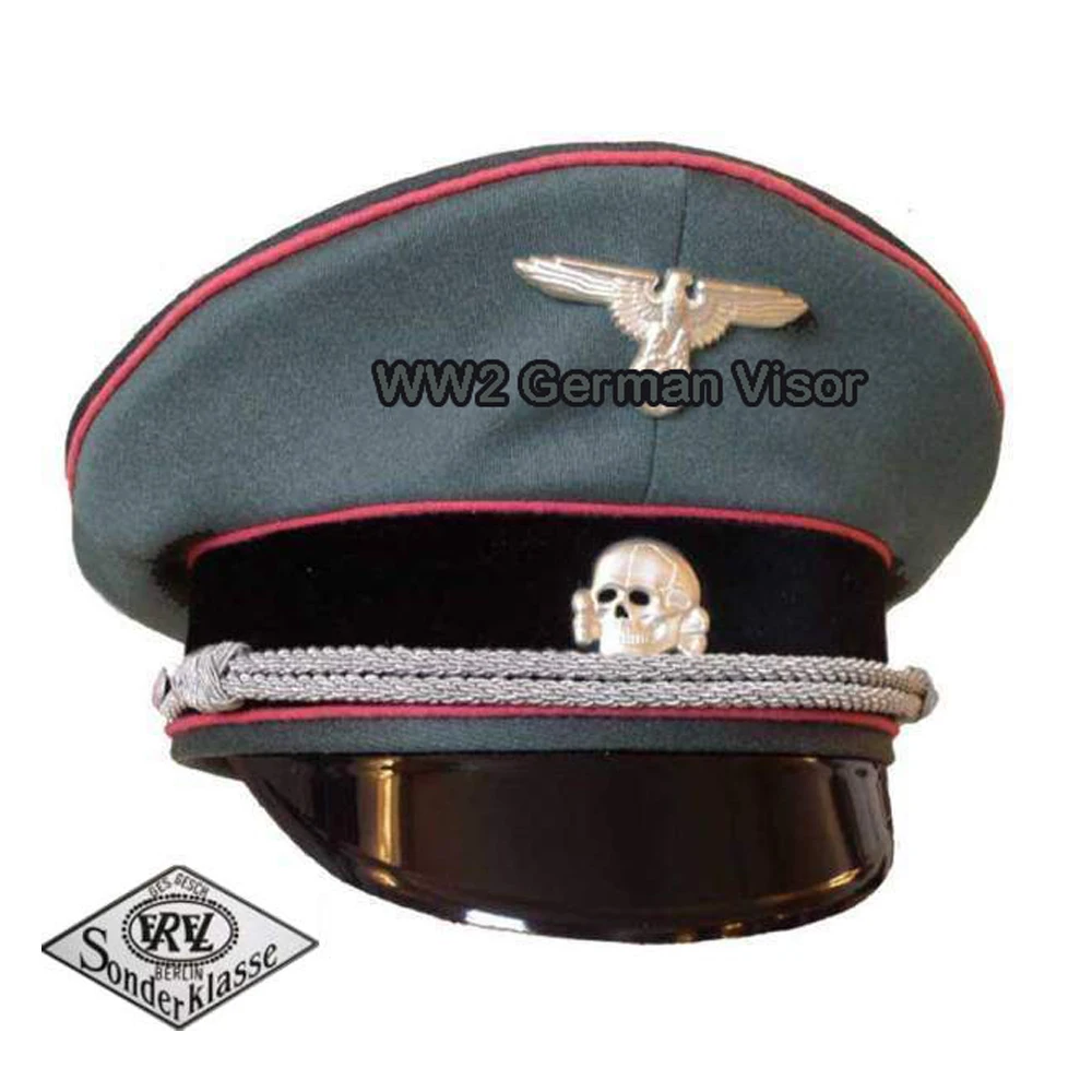 WW2 WWII GERMAN OFFICER M43 HAT GERMAN HATS SS OFFICER M42 HAT