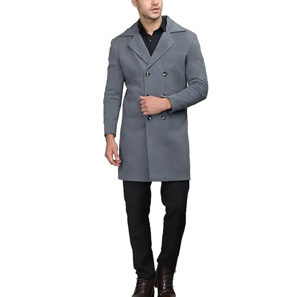 In New Stock Oem Service Design Men Long Coats Premium Quality Made Hot Sale Men Long Coats