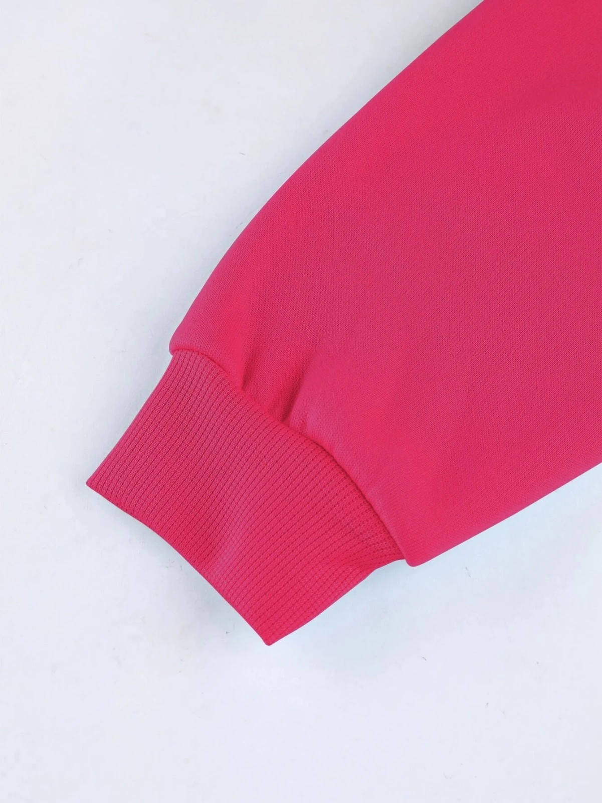 Oversized Solid color Women Crop Top Hoodies with Kangaroo Pockets Casual Pink Cotton Stylish Pullover hoodies customized