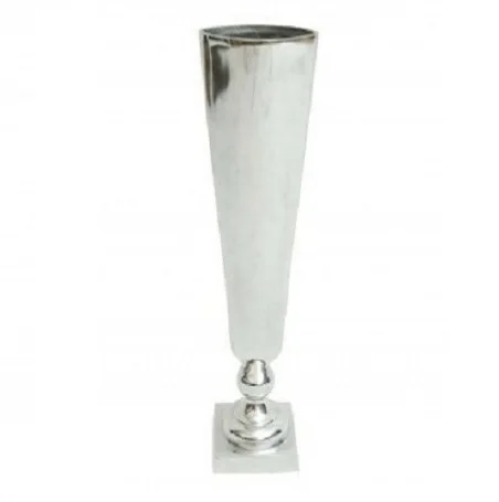 Egg Cup Aluminum Gold Colored Flower Vases Metal Premium Quality Best Selling Floor Vases Home Decorative set of 2