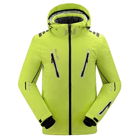 OEM Waterproof Crane Man Custom Red Luxury Ski Jacket Parka Windproof New Winter Ski Jacket for Man Men Coat Shell Anti Hood Pcs