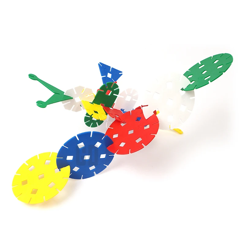 Interlocking Building Block Snowflake Stars Educational Toy Solid Plastic Early Learning STEM