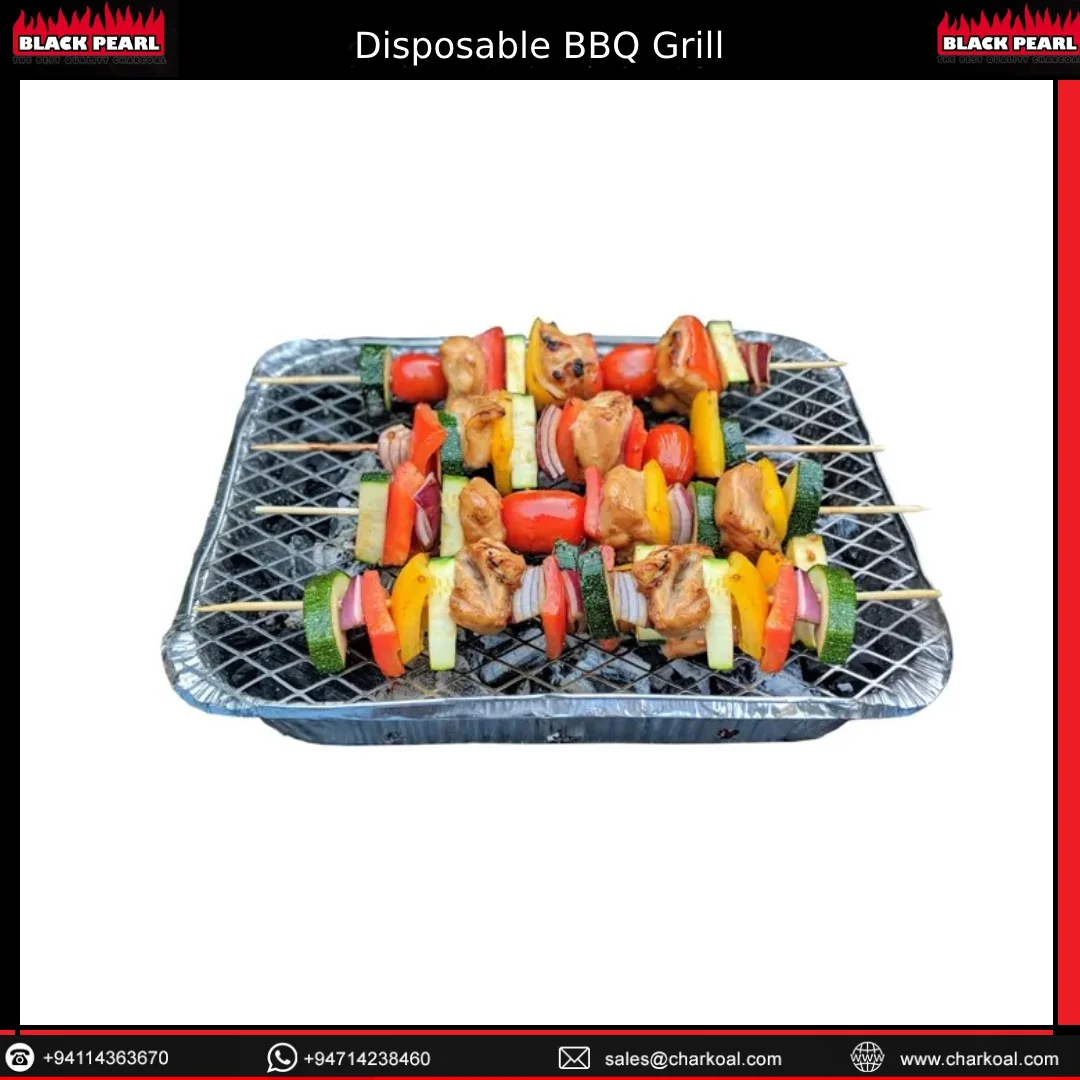 Eco-friendly 31cm * 25cm * 5 cm instant outdoor disposable barbecue picnic disposable small bbq grill